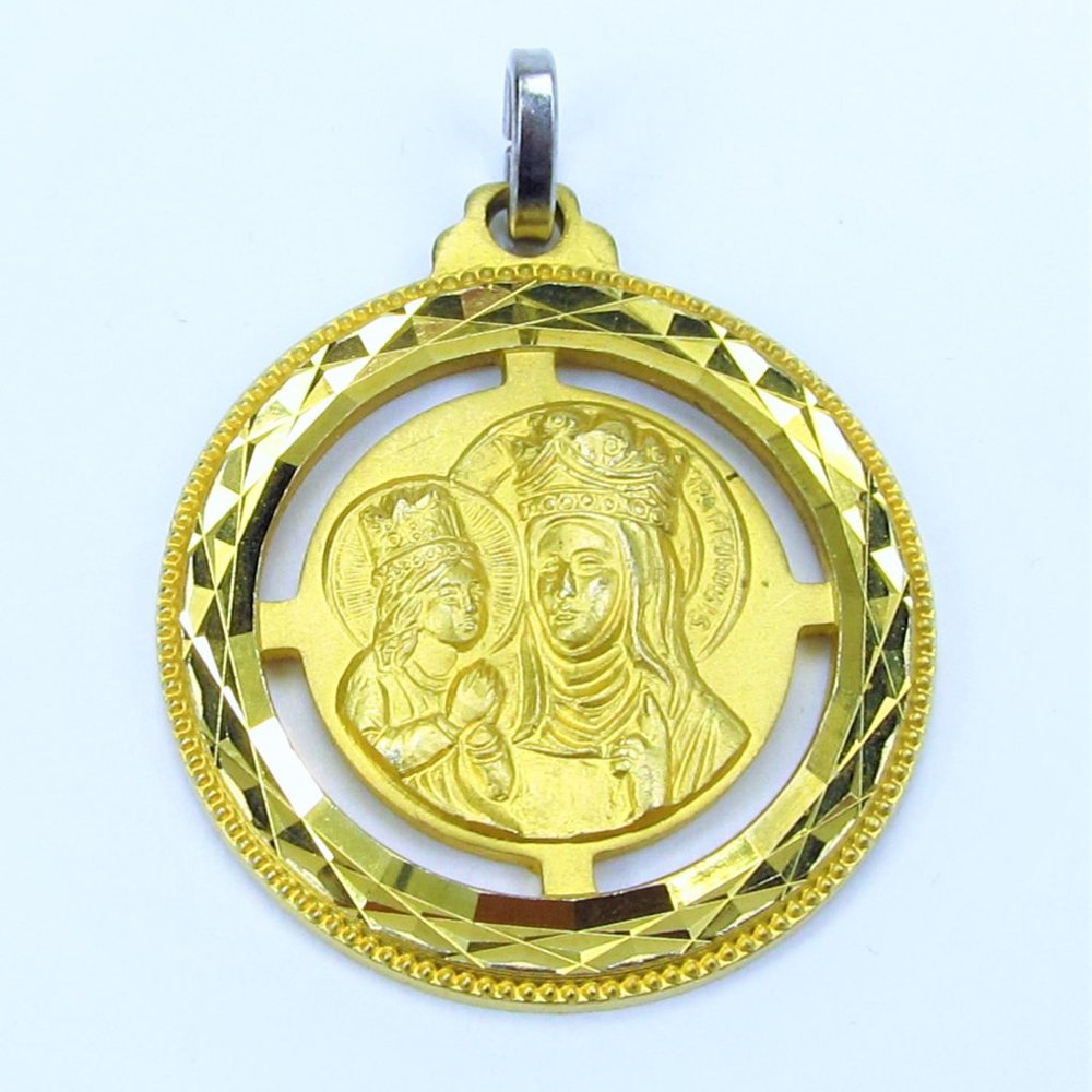 Vintage Religious Saint Anne de Beaupre Basilica Made in Spain Amulet Charm